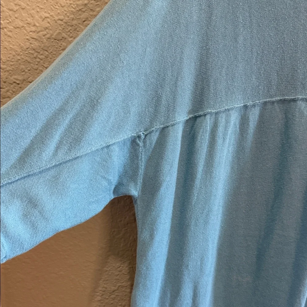 J. Jill Blue Women's Relaxed Crewneck Linen Blend Sweater size XL - Picture 5 of 6